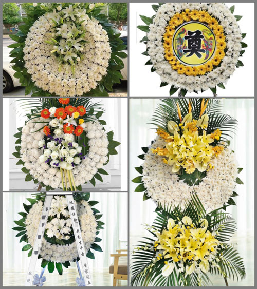 安徽阜阳市颍东区插花镇新园社区花圈速递