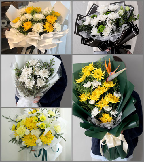 安徽阜阳市颍东区插花镇新园社区白事花束代送